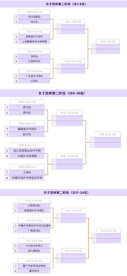 体育赛事各阶段是如何划分的